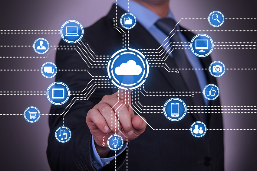 Abstract Cloud Computing Concept